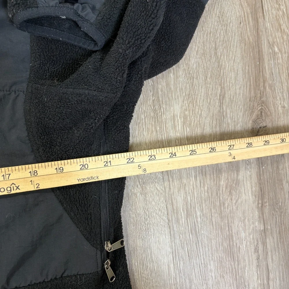 The North Face Denali Jacket Black Full Zip Mens Small Coat Fleece